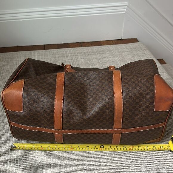 Authentic Vintage Celine Macadam Canvas Boston Travel Bag - Picture 15 of 16